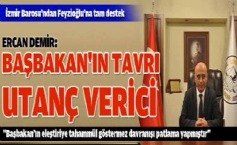 İzmir barosundan Fevzioğlu'na destek