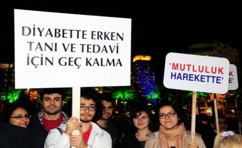 Diabete karşı mavi yürüyüş