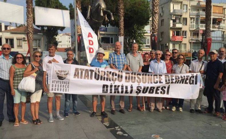 Dikili ADD'den Atatürk Orman Çiftliği satışına protesto