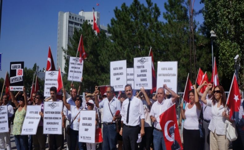 Dışişleri Bakanlığı önünde 'Suriye' protestosu