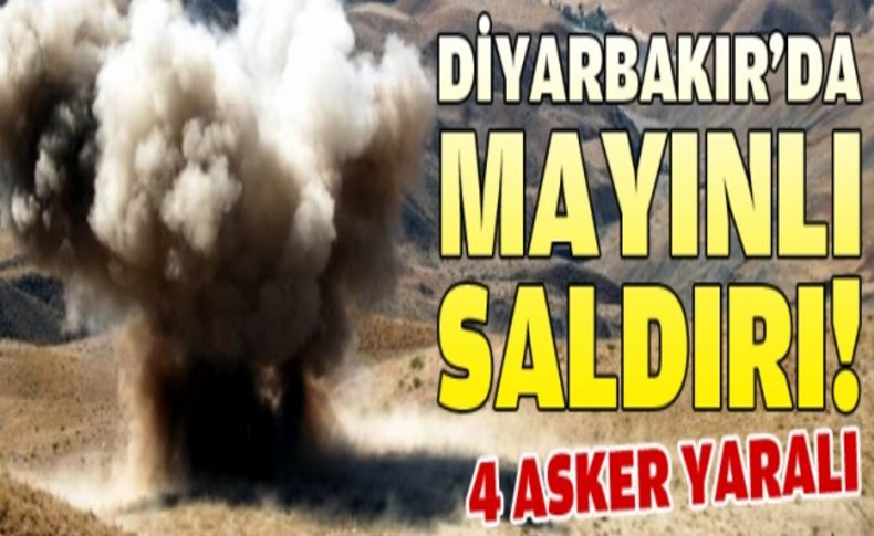 Diyarbakır’da mayınlı saldırı: 4 asker yaralı