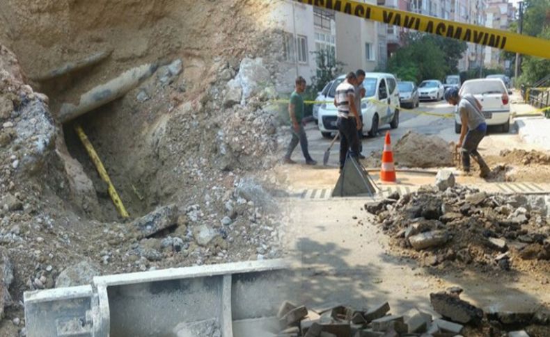 Konak'ta boru patladı, gaz paniği yaşandı