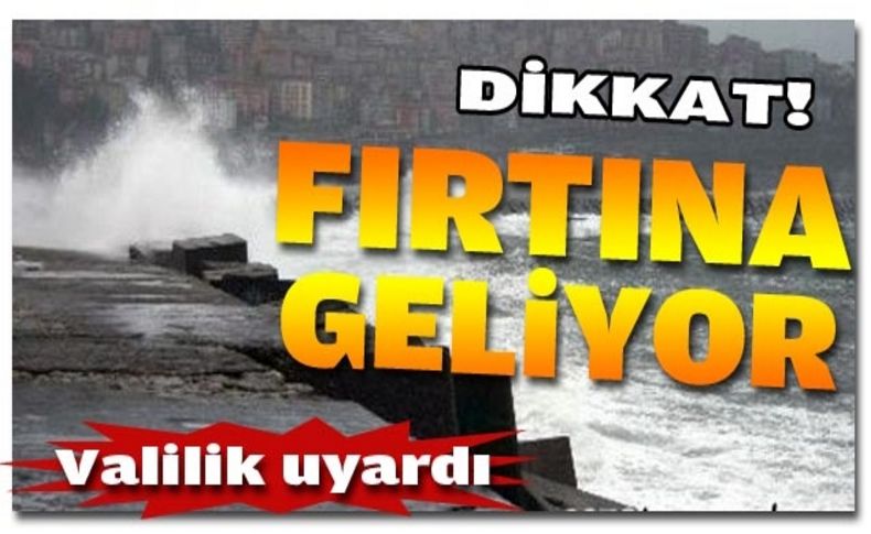 Ege’de fırtına uyarısı