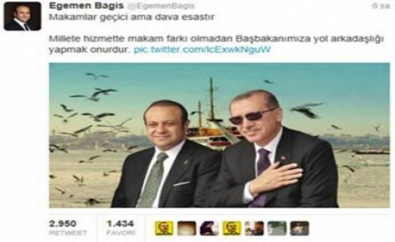 Egemen Bağış'ın veda mesajı