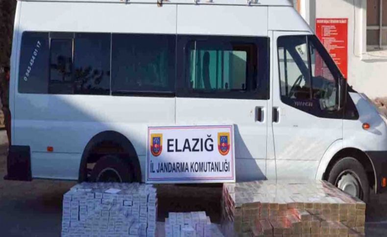 Elazığ'da 5570 paket bandrolsüz kaçak sigara ele geçirildi