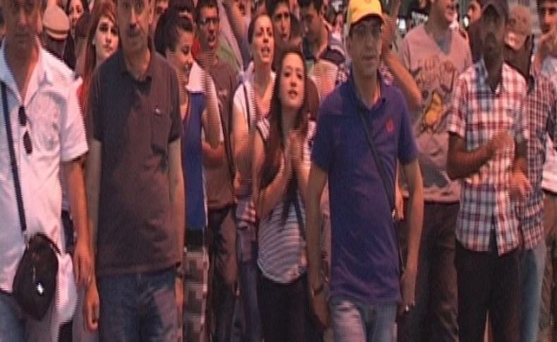 Elazığ'da Taksim'e destek yürüyüşü