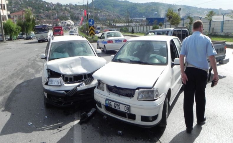 Ereğli’de trafik kazası: 2 yaralı