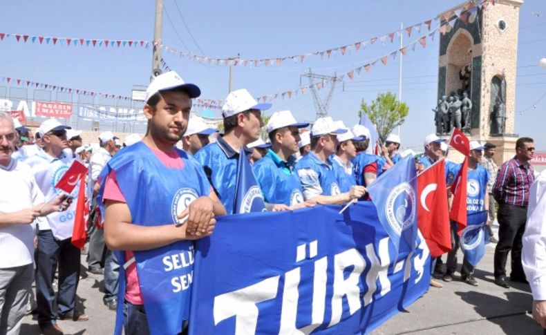 Eskişehir'in 'Taksimi'nde 1 Mayıs coşkuyla kutlandı