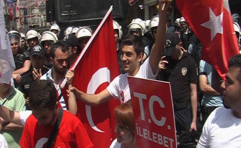 Eylemciler ile polis arasında ‘Taksim’ gerginliği