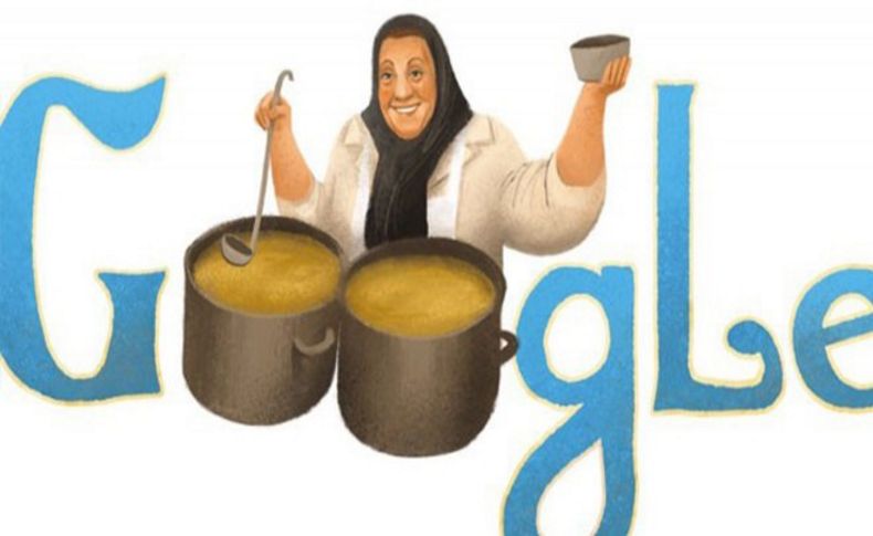 Adile Naşit için Google'dan doodle