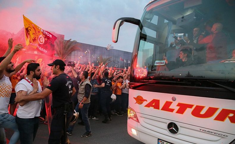 Galatasaray'a olaylı karşılama