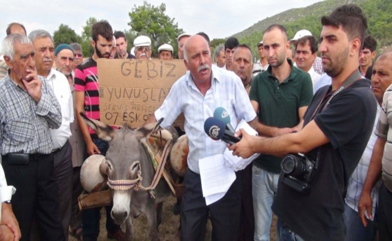 Gebiz köylüsü sulama ücretinin yüksekliğini protesto etti