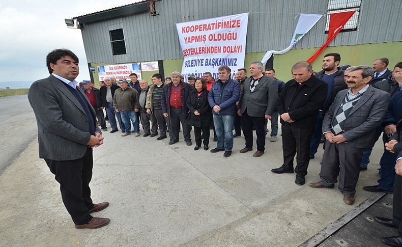 Foça'da Gerenköy kooperatifine depo tahsis edildi