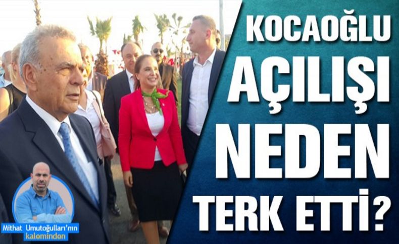 Gölpark Menemen açılışını Kocaoğlu neden terk etti!