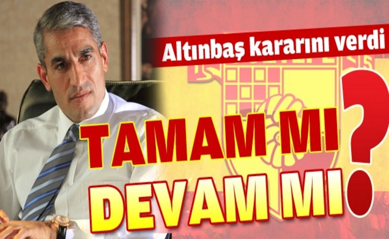 Göztepe'de Altınıbaş gidiyor, Altınbaş geliyor!