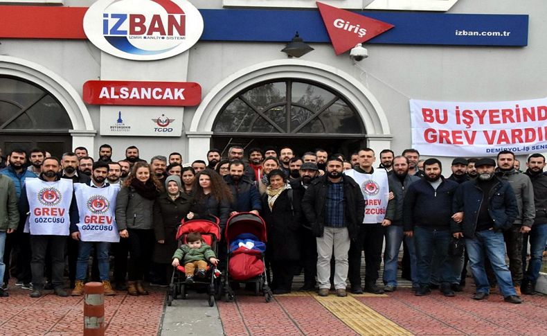 Grevdeki İZBAN çalışanları para alamayacak