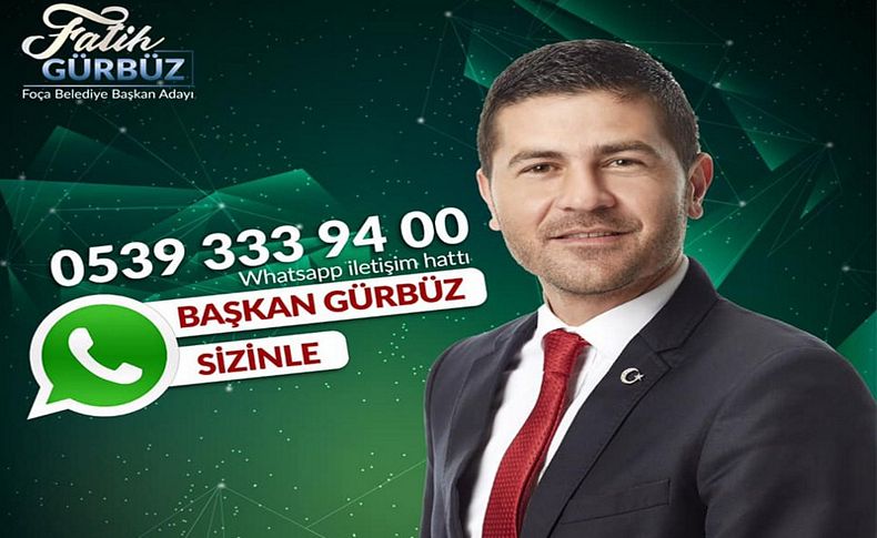 Gürbüz'den WhatsApp iletişim hattı