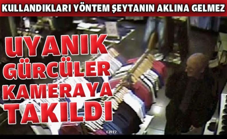 Gürcü hırsızlar güvenlik kamerasına takıldı