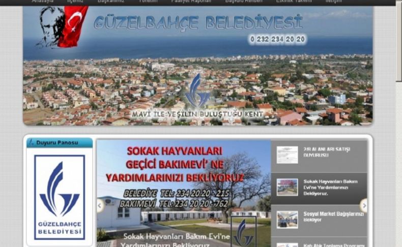 Güzelbahçe'nin web sitesi  'dalya' dedi, 100 bini aştı