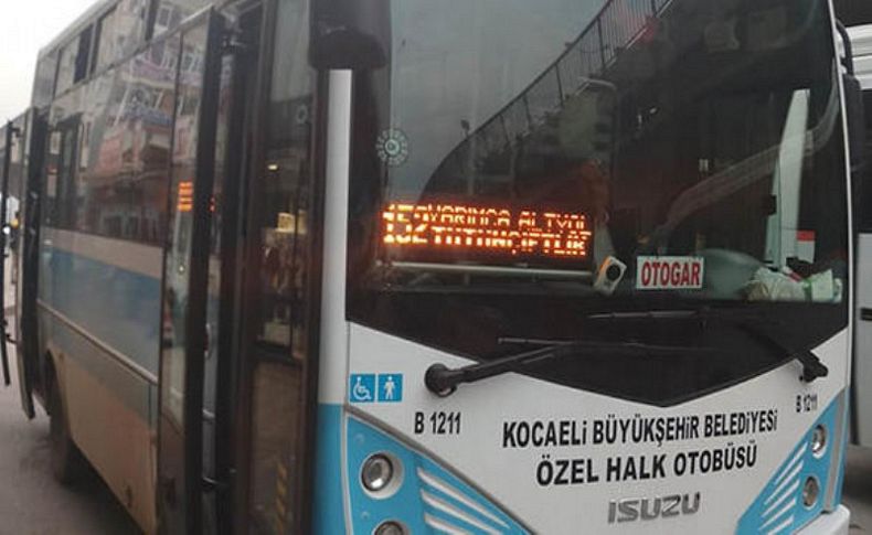 Halk otobüsünü çaldılar