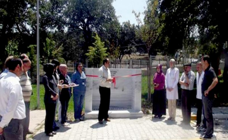 Hayırsever vatandaş Orhaneli Devlet Hastanesi'ne çeşme yaptırdı