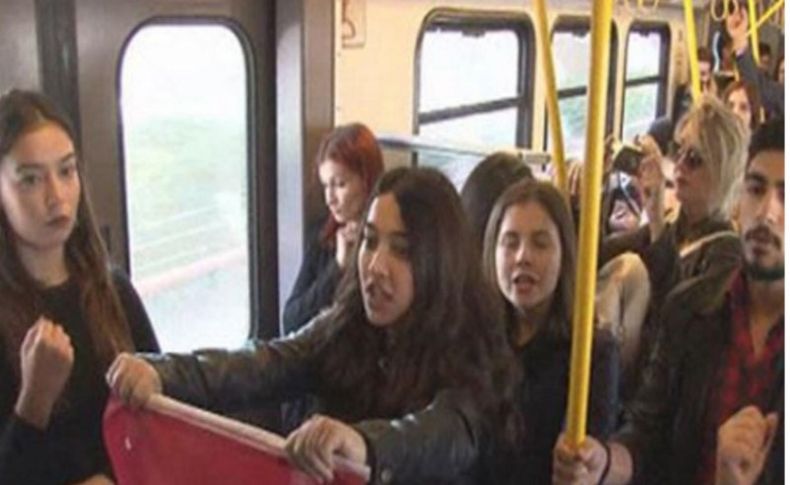 Her şey bir anda oldu! Yer: İzmir Metrosu