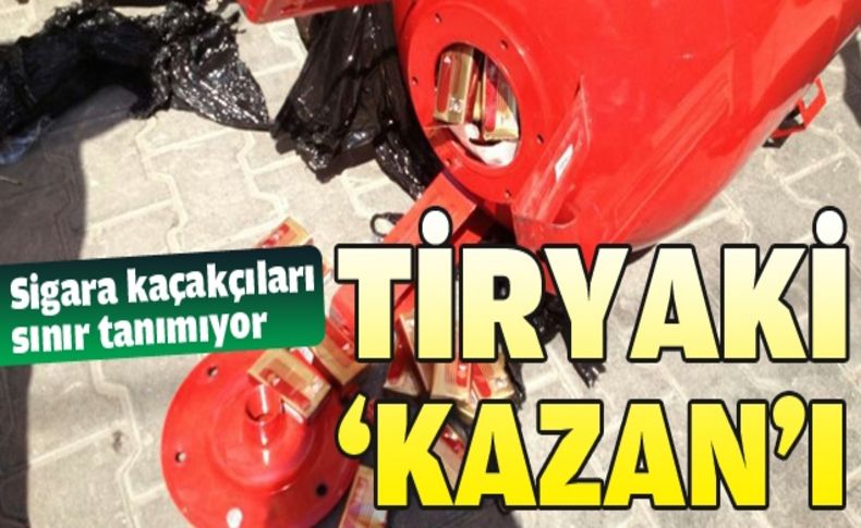 Hidrofor kazanı içinde sigara kaçakçılığı