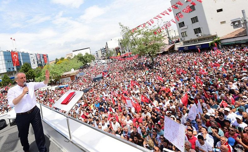 İnce'den İzmir'de miting rüzgarı