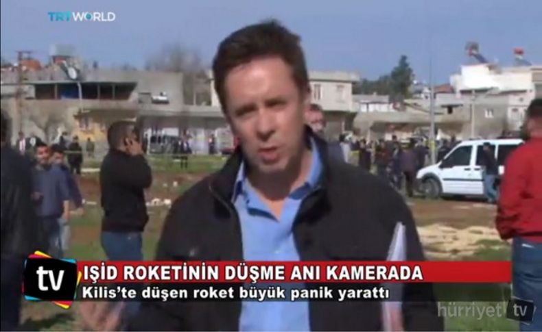 IŞİD roketinin düşme anı kamerada