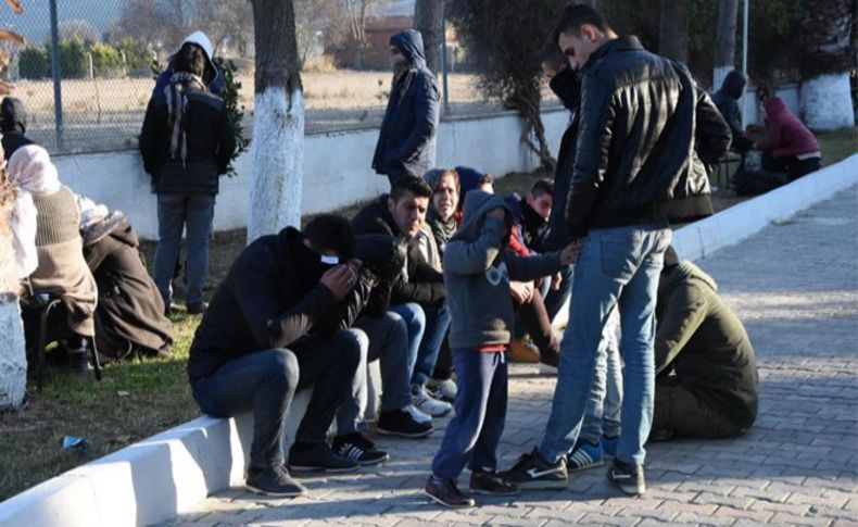 İstanbul'dan gelen 80 Suriyeli Urla'da yakalandı