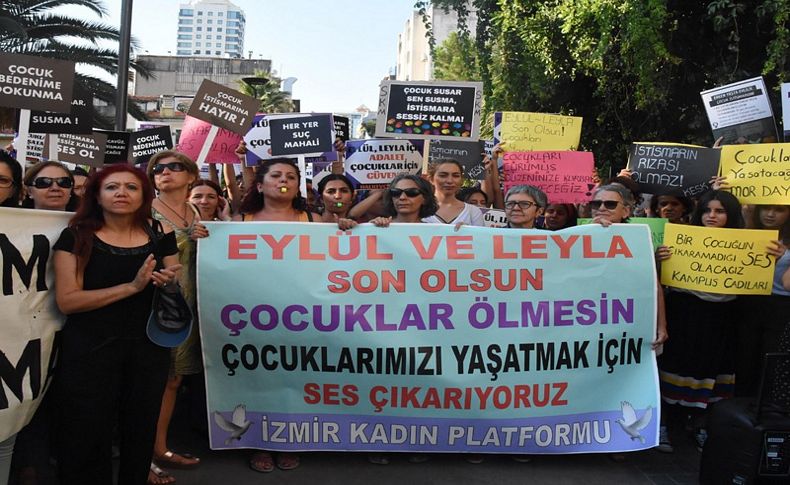 İzmir, çocuk ölümleri ve tacizlerine karşı ayakta