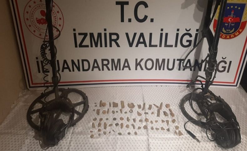 İzmir'de kaçak kazı yapanlara suçüstü