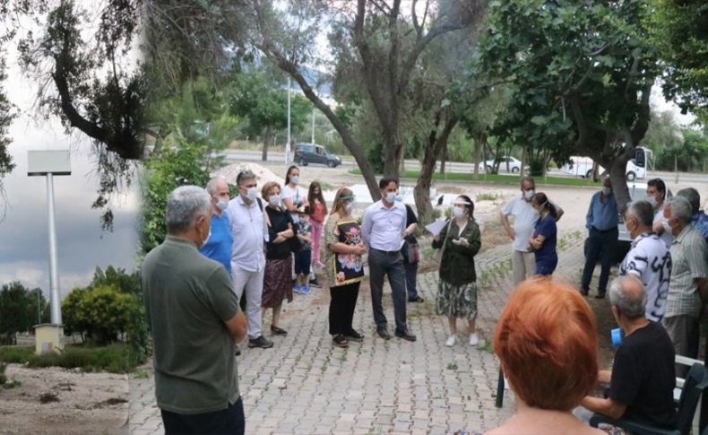 İzmir'de mahalle sakinlerinden baz istasyonu tepkisi