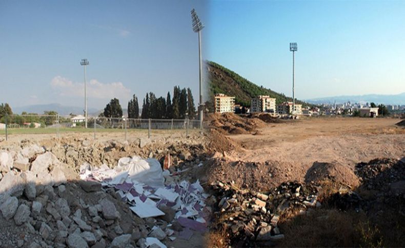 İzmir'de stat alanları moloz döküm alanı oldu