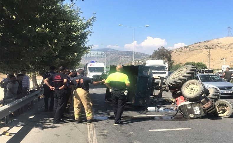 İzmir'de zincirleme trafik kazası: 1 ağır yaralı