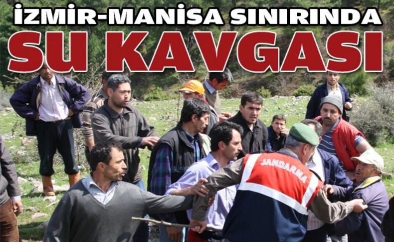 İzmir Manisa sınırında iki köy su kavgasında!