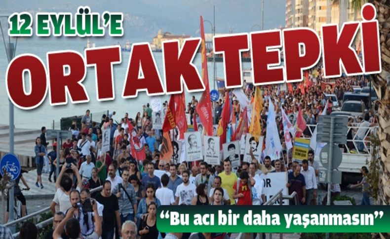 İzmir'de 12 Eylül'e karşı ortak eylem