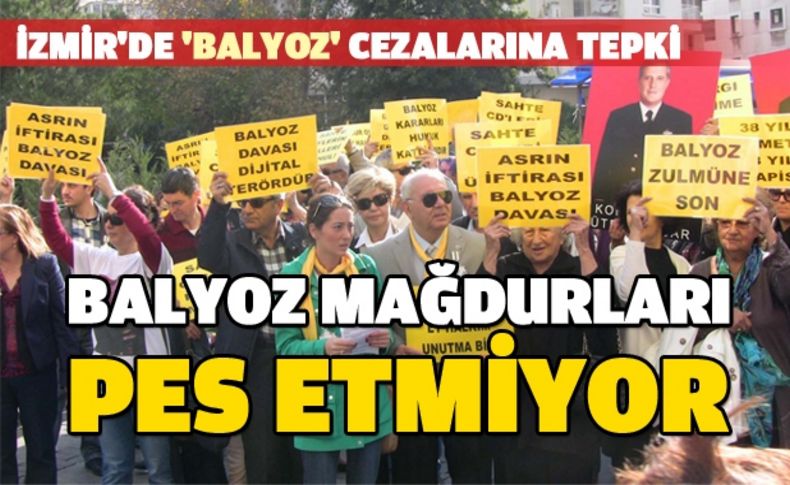 İzmir'de 'balyoz' cezalarına tepki