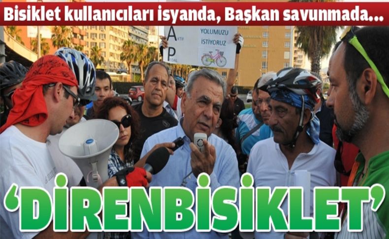 İzmir'de 'Bisiklet Gezi Yolu' eylemi