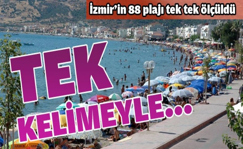 İzmir'in plajları notunu aldı