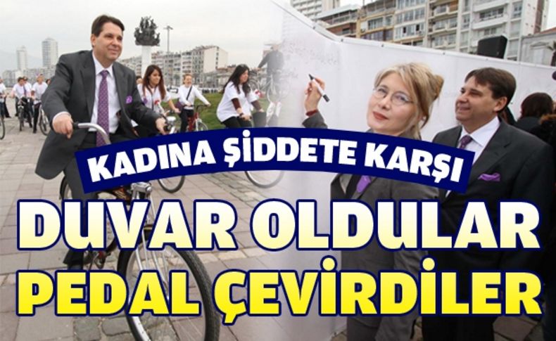 İzmirli kadınlar şiddete karşı duvar oldu