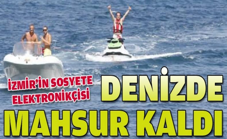 Jet-ski’nin yakıtı bitince kurtarılmayı bekledi