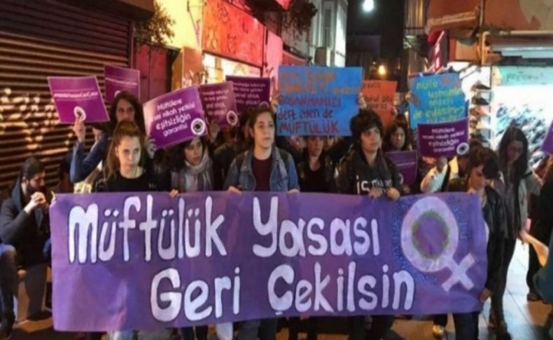 Kadınlar sokakta: Fiili olarak boşa çıkaracağız, müftülük yasası geri çekilsin!