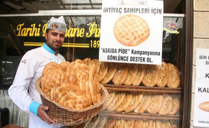 Yoksula 'askıda pide' kampanyası