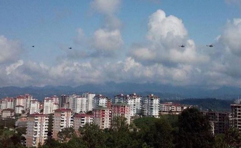 Azeri helikopterleri heyecan yarattı