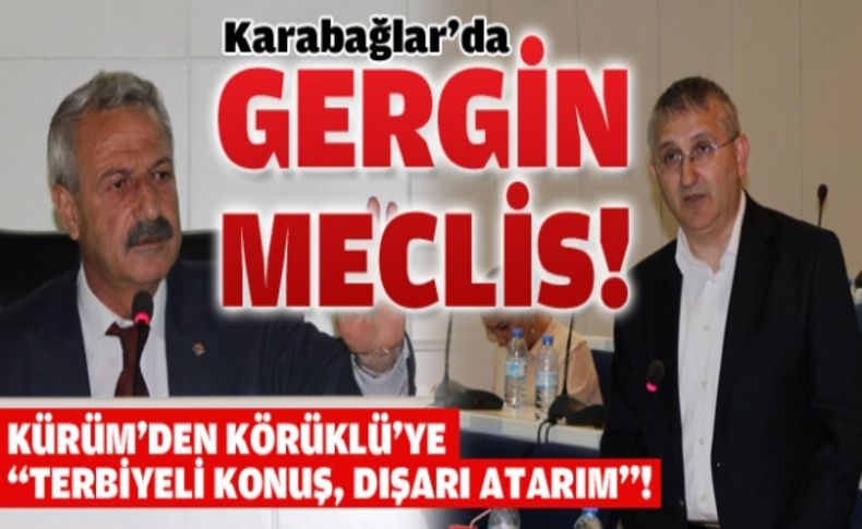 Karabağlar'da gergin meclis