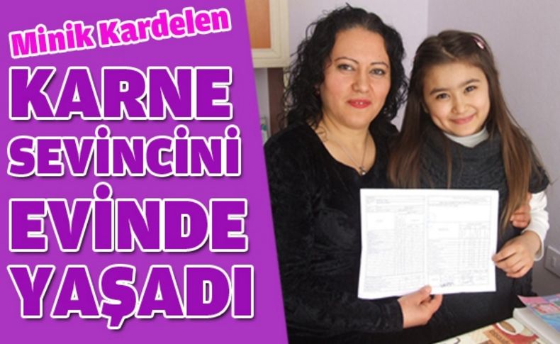 Karaciğer nakli olan Kardelen karnesini evinde aldı