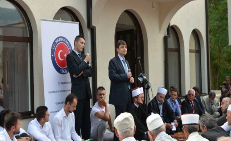 Karadağ’da yeniden inşa edilen Bioçe Camii ibadete açıldı