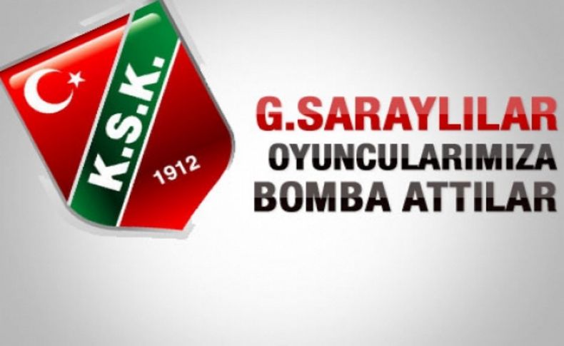 Karşıyaka'dan G.Saray'a büyük suçlama