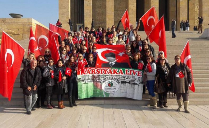 Karşıyakalılardan Anıtkabir'e ziyaret